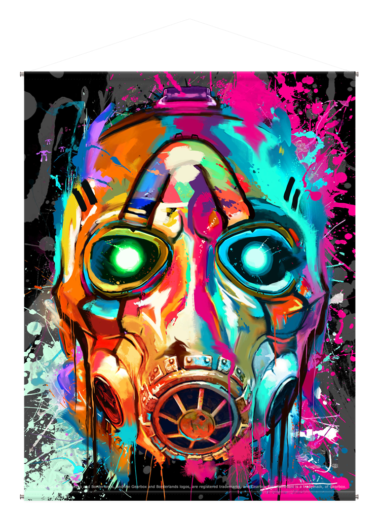 Borderlands - Canvas Poster „Mask Pop Art“