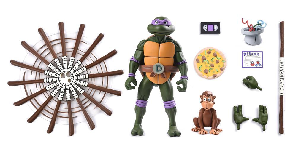 TMNT (Cartoon) – 7” Scale Action Figure – Ultimate Donatello (VHS)  