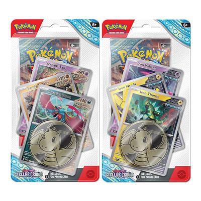 PKM - Scarlet & Violet 7 Stellar Crown Premium Checklane Blister Display (16 Blister) - EN