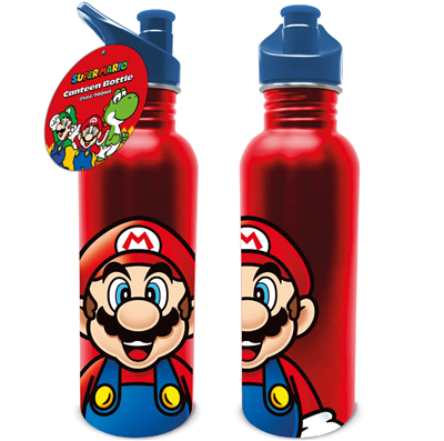 Super Mario (Mario) Metal Canteen Drinks Bottle