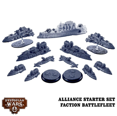 Dystopian Wars - Alliance Starter Set - Faction Battlefleet - EN