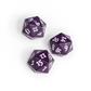 UP - Vivid Heavy Metal D20 Dice - Midnight Plum